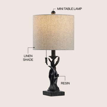 Gaston 20.5" Resin Mini LED Table Lamp